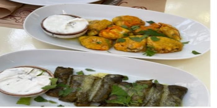 WINE LEAVES & ZUCCHINI FLOWERS Image